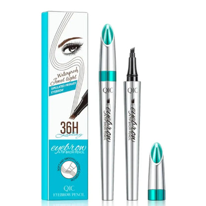 CRAYON À SOURCILS MICROBLADING ÉTANCHE 3D (Noir et Marron)