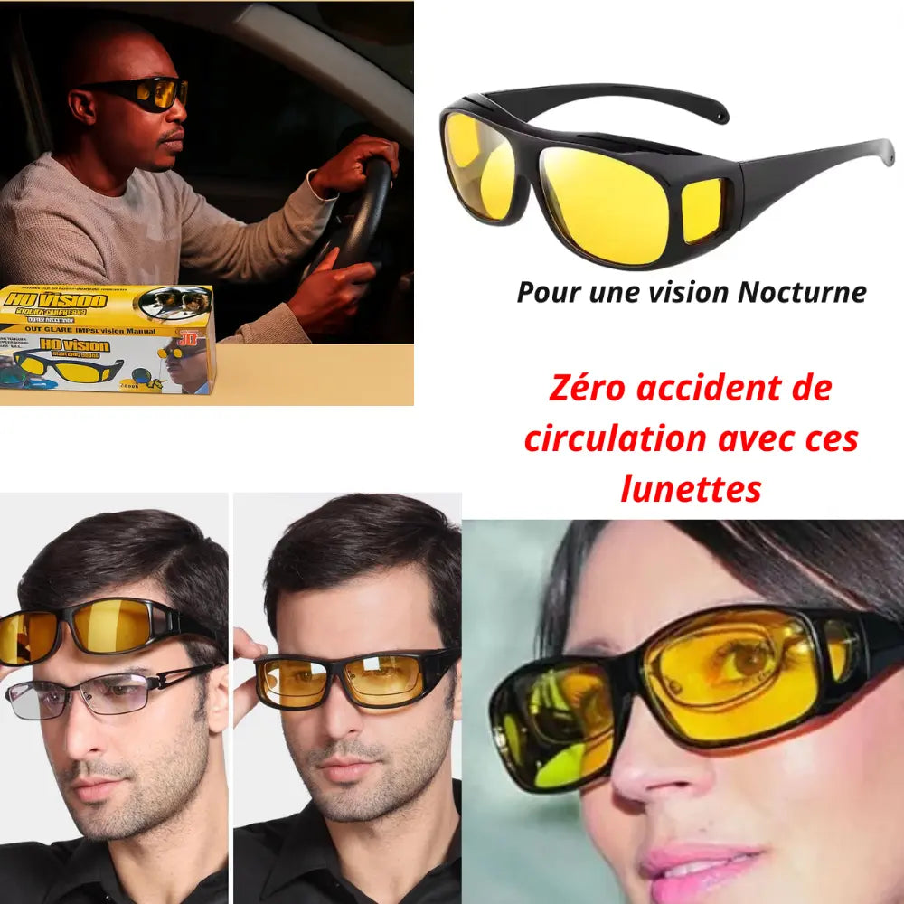 Lunettes HD Visions Nocturne / protection contre rayons du soleil
