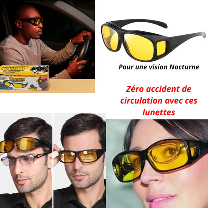 Lunettes HD Visions Nocturne / protection contre rayons du soleil